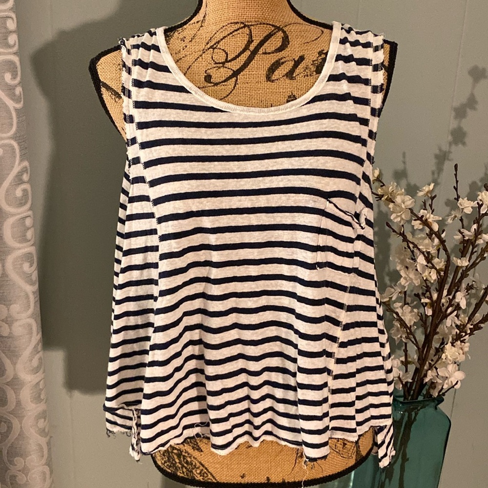 Free People/We The Free Striped Swing Loose Fit Tank